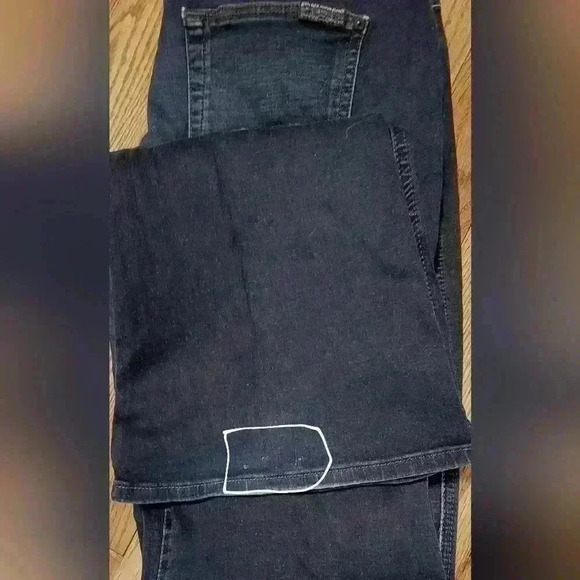 7 For All Mankind Kaylie Low Rise Flare Flared Dark Wash Blue Jeans Size 29 - Picture 10 of 14